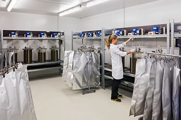 Biogas batch fermenter Biogas batch fermenter